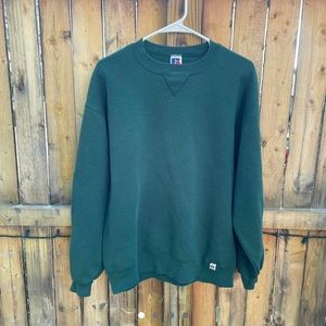 1990s Green Russell Athletic Sweatshirt size L